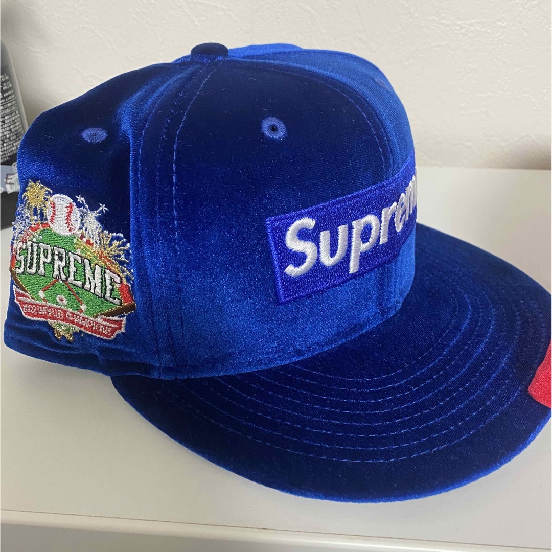 Supreme Velour Box Logo New Era メンズの帽子(キャップ)の商品写真
