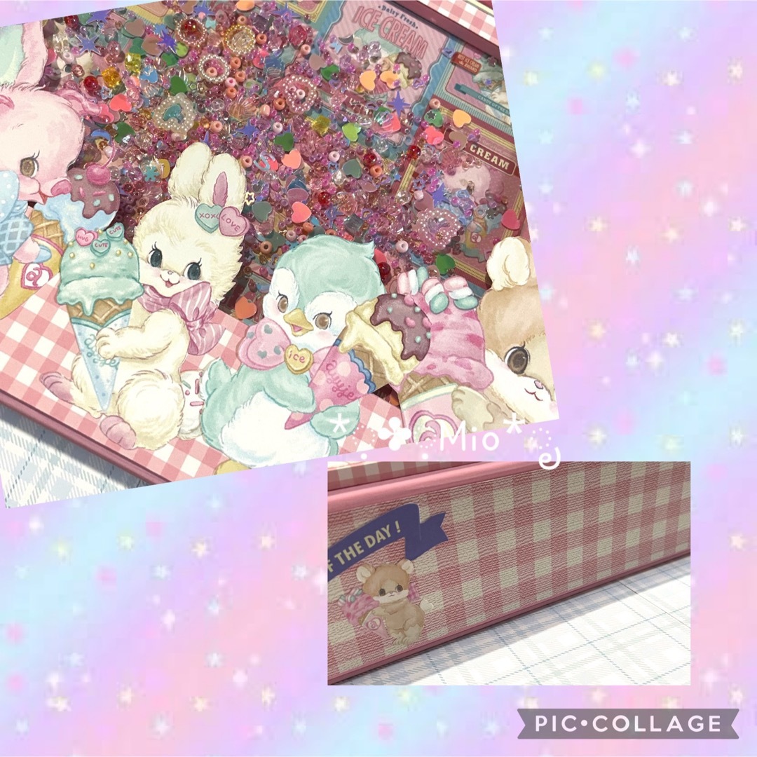 おすそ分け　Box ファイル　ayyjewel  ice cream party インテリア/住まい/日用品の文房具(ノート/メモ帳/ふせん)の商品写真