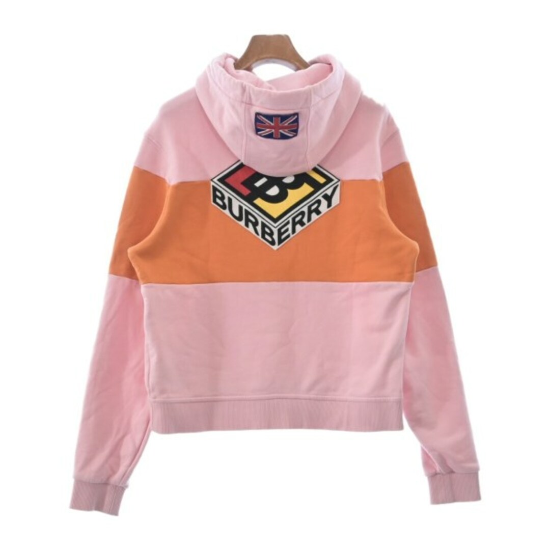 BURBERRY - BURBERRY バーバリー パーカー XS ピンクxオレンジ BURBERRY - BURBERRY バーバリー パーカー XS ピンクxオレンジ