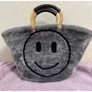 ファティマモロッコ(Fatima Morocco)の美品 ファティマ モロッコ ニコちゃん　ファーバッグ　カゴバック スマイル (トートバッグ)