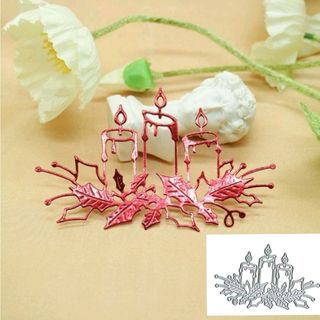 ロウソクのカッティングダイ(型紙/パターン)
