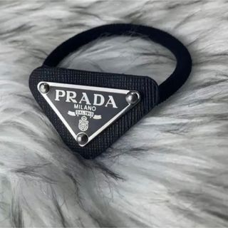 プラダ(PRADA)の新品未使用　PRADA プラダ　ブラック　ヘアゴム　ヘアアクセサリー(ヘアゴム/シュシュ)