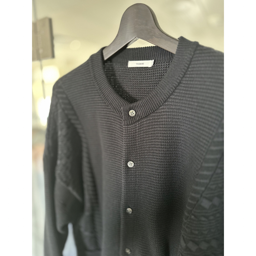 YASHIKI ヤシキ Shigure Cardigan BLACK サイズ2 - カーディガン