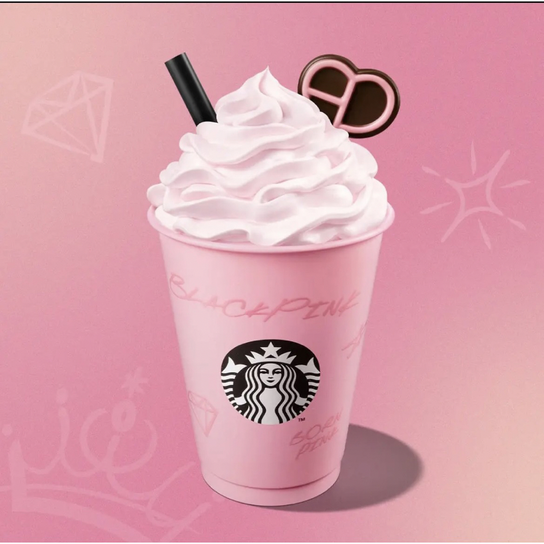 BLACKPINK Starbucks限定コラボ ピンクタンブラー 海外限定品