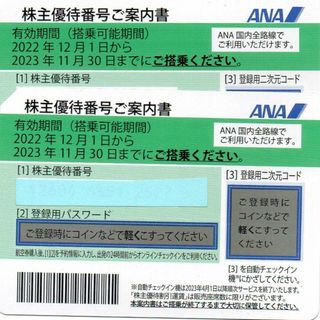 ANA株主優待券２枚（最大６枚）(その他)