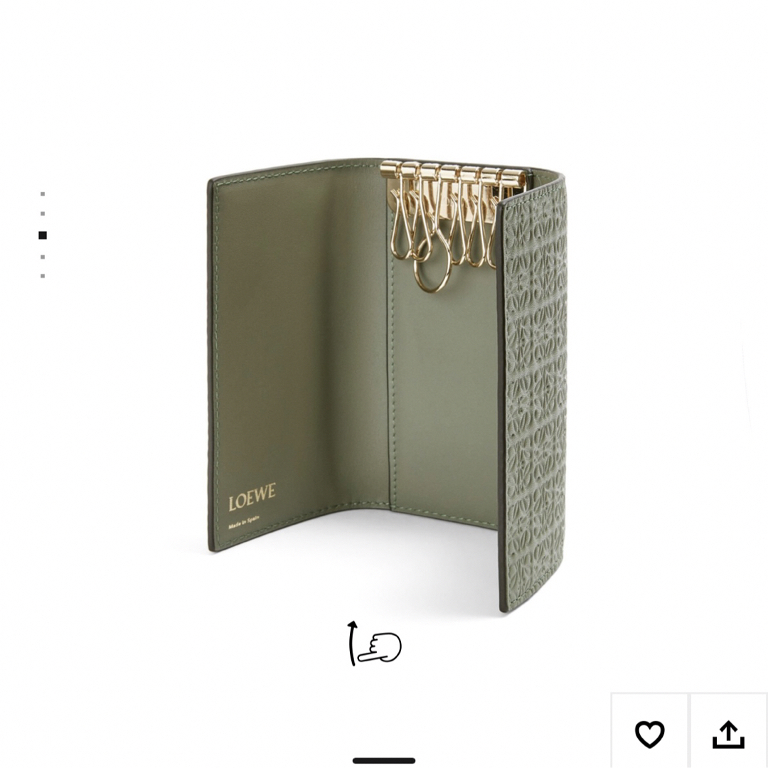 LOEWE(ロエベ)のLOEWE リピートキーケース　エンボスシルクカーフ レディースのファッション小物(キーケース)の商品写真