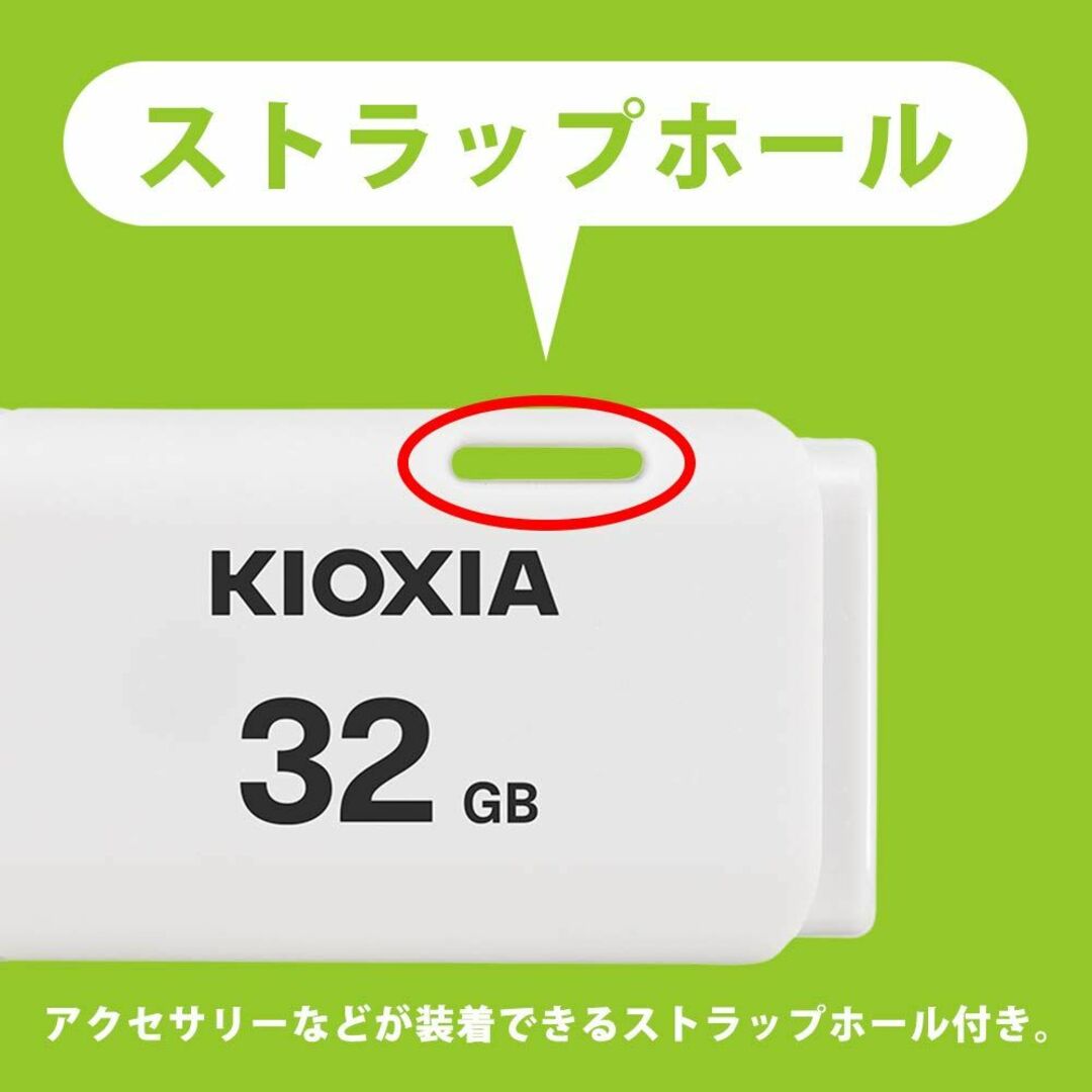 7個　東芝・キオクシア32GB【USBメモリLU202W032GG4】