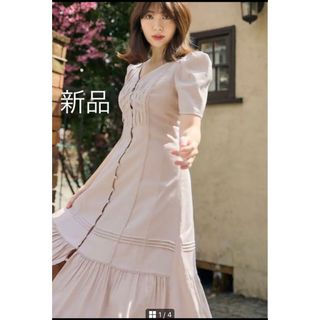 ハーリップトゥ(Her lip to)のherlipto Time After Time Scalloped Dress(ロングワンピース/マキシワンピース)