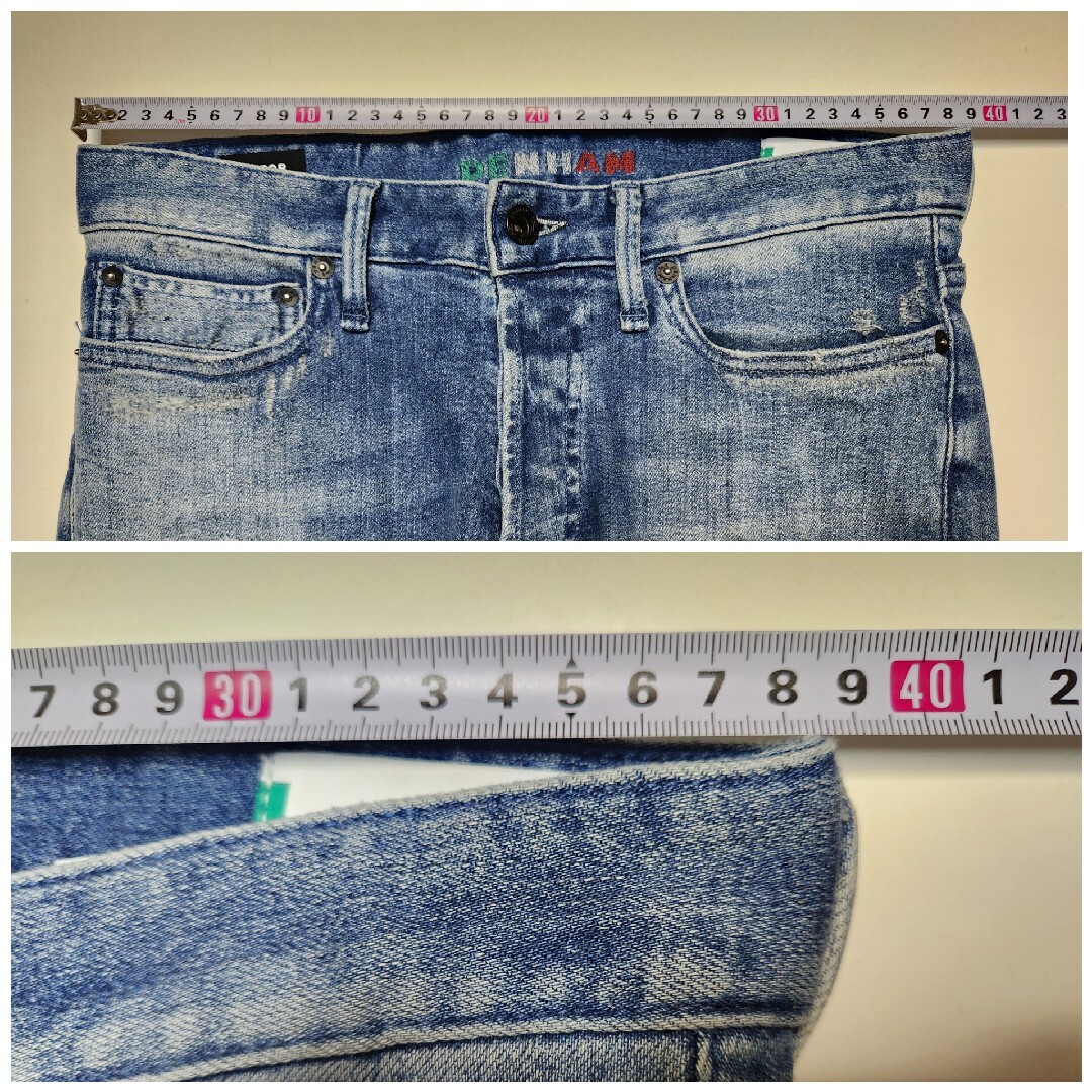 DENHAM - 【美品】DENHAM RAZOR MADE IN ITALY DENIM W28の通販 DENHAM - 【美品】DENHAM RAZOR MADE IN ITALY DENIM W28の通販