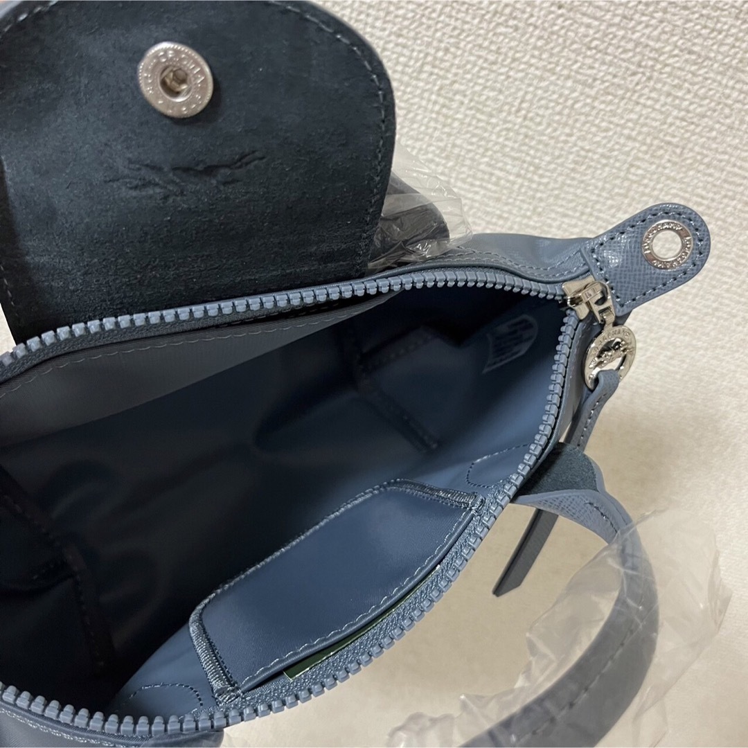 LONGCHAMP(ロンシャン)の【新品】LONGCHAMP プリアージュ・ネオXS  ブルーグレー色3WAY レディースのバッグ(ショルダーバッグ)の商品写真