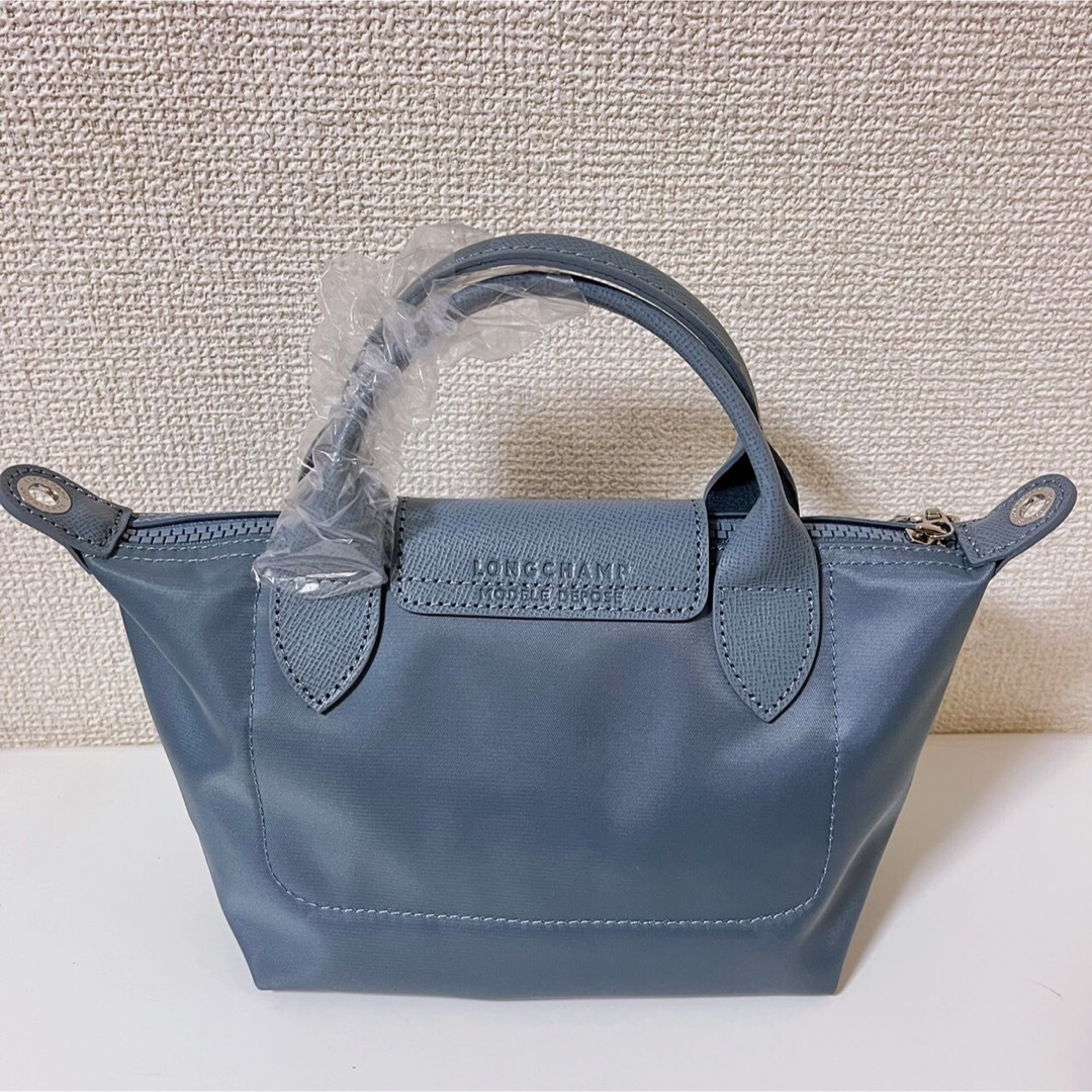 LONGCHAMP(ロンシャン)の【新品】LONGCHAMP プリアージュ・ネオXS  ブルーグレー色3WAY レディースのバッグ(ショルダーバッグ)の商品写真