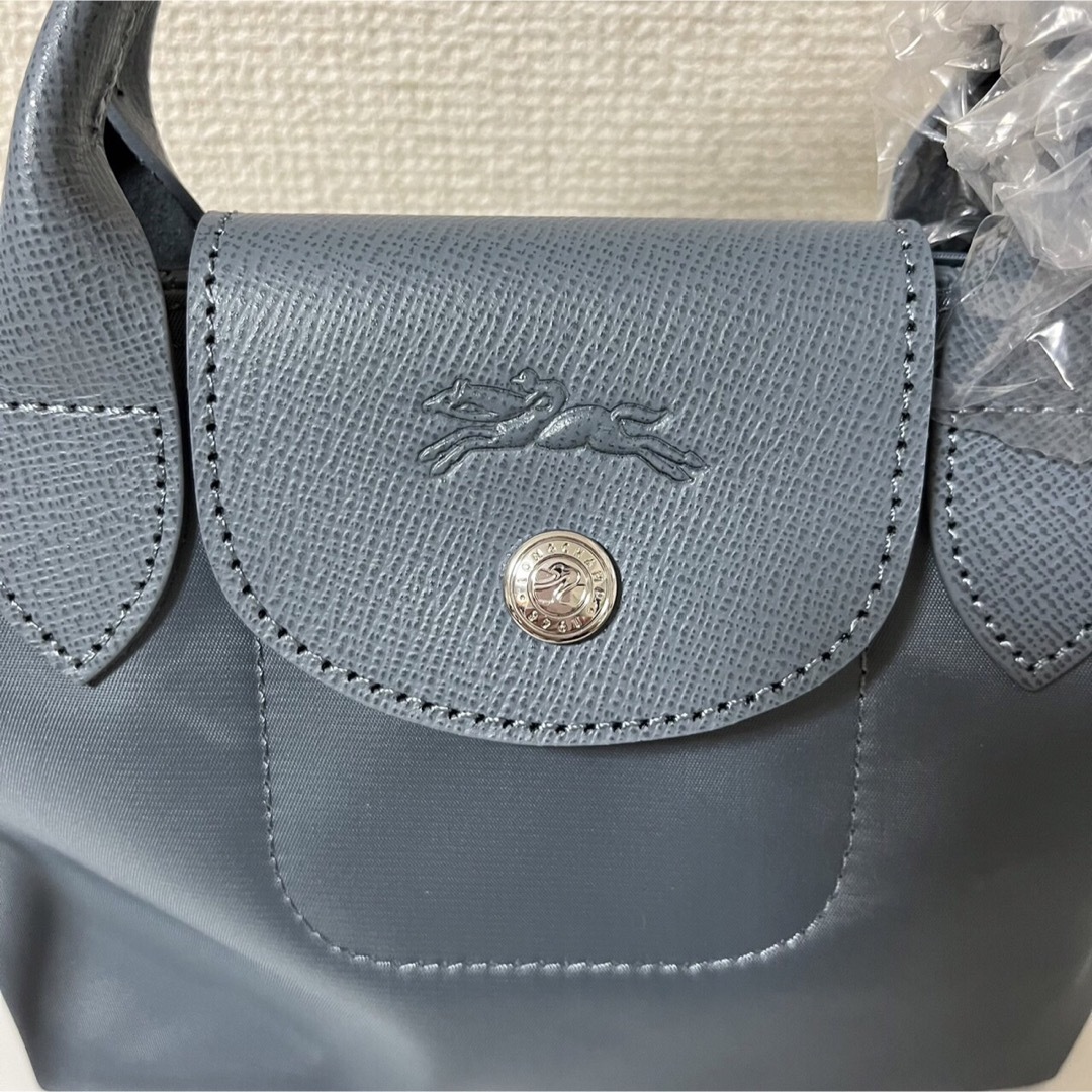 LONGCHAMP(ロンシャン)の【新品】LONGCHAMP プリアージュ・ネオXS  ブルーグレー色3WAY レディースのバッグ(ショルダーバッグ)の商品写真