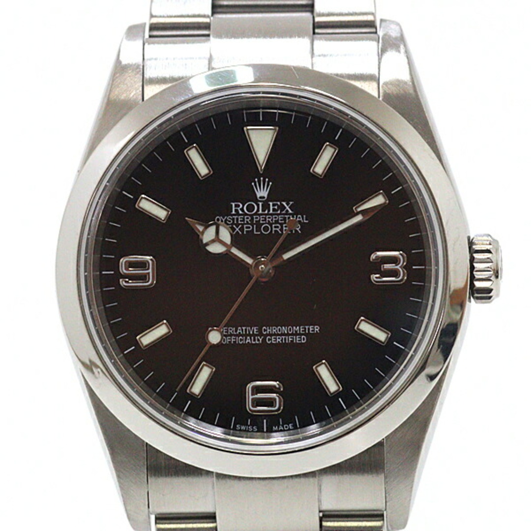 ROLEX ロレックス メンズ腕時計 エクスプローラー1 114270 Z番（2006年製）ブラック（黒）文字盤 自動巻き