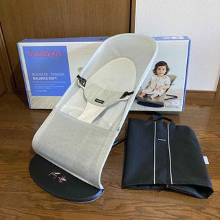 ベビービョルン(BABYBJORN)の美品 ベビービョルン バウンサー シルバーホワイト(その他)