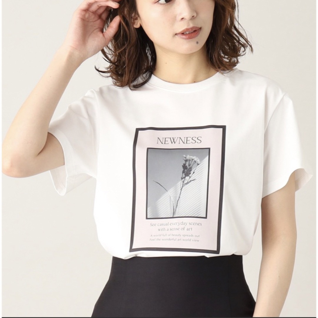 ★新品未使用タグ付き★ アンタイトル ニュアンスフォトＴシャツ カットソー Ｍ