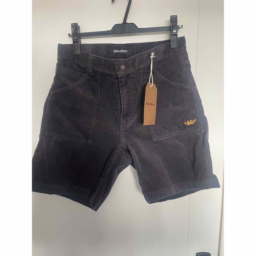 最安値！SUBCULTURE CORDUROY SHORTS BLACK メンズのパンツ(ショートパンツ)の商品写真