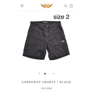 最安値！SUBCULTURE CORDUROY SHORTS BLACK(ショートパンツ)