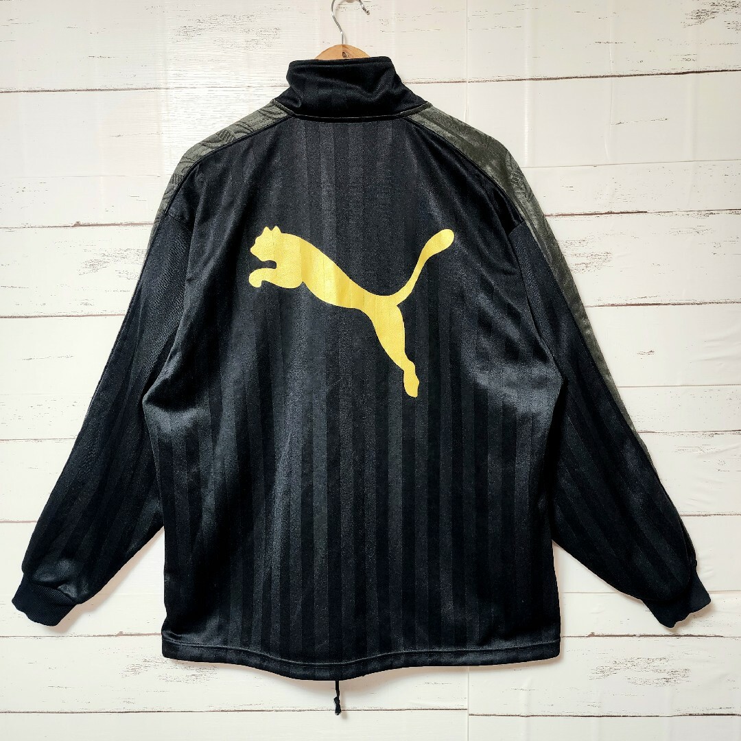 PUMA - 《超希少》PUMA プーマ ジャージ セットアップ 黒 金 緑 PUMA - 《超希少》PUMA プーマ ジャージ セットアップ 黒 金 緑