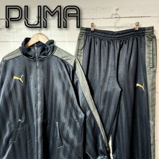 プーマ(PUMA)の《超希少》PUMA プーマ ジャージ セットアップ 黒 金 緑 バックロゴ(ジャージ)