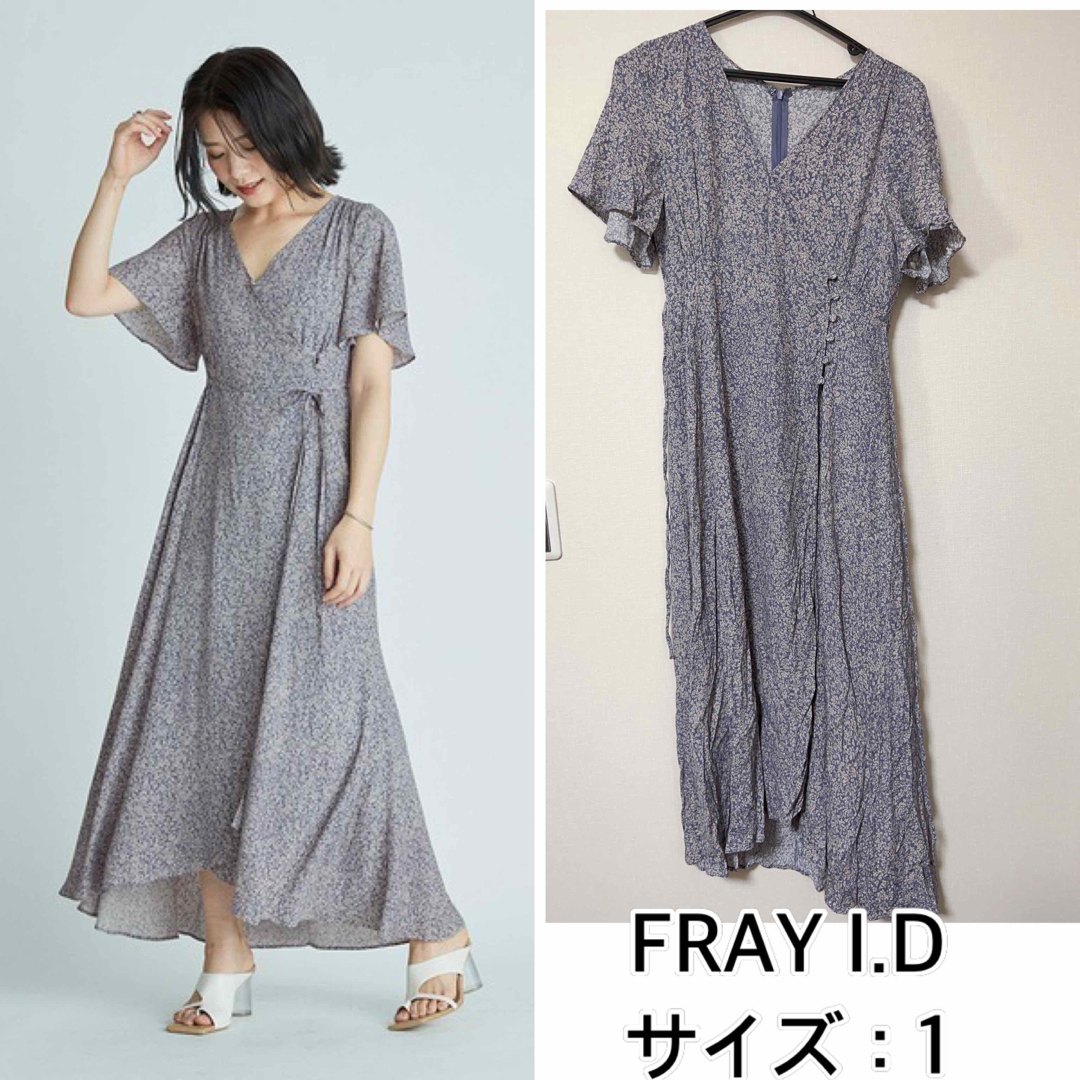 新品タグ付き　FRAY I.D プリントカシュクールワンピース