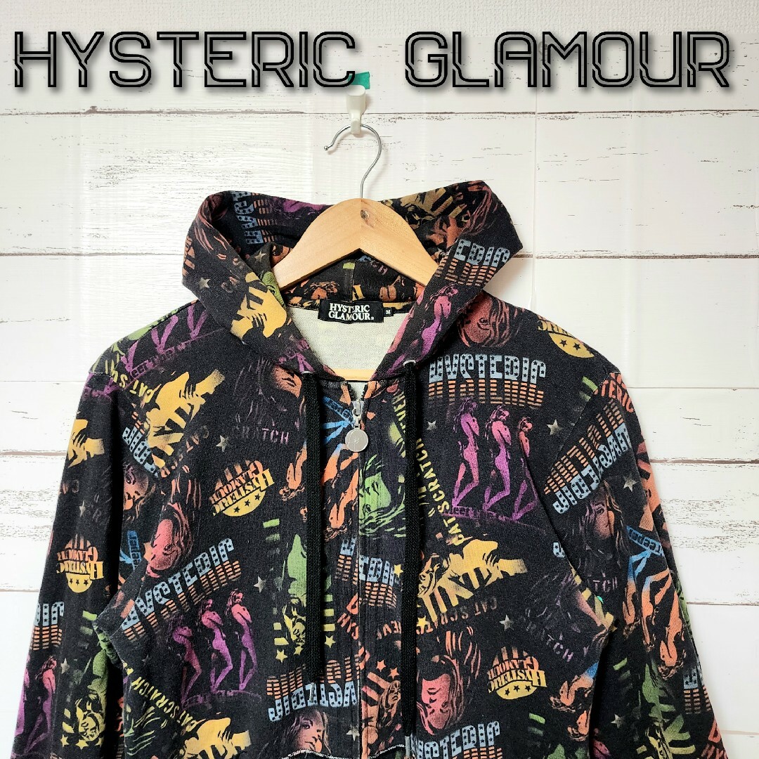 HYSTERIC GLAMOUR - 《超希少》HYSTERIC GLAMOUR ジップパーカー 総柄