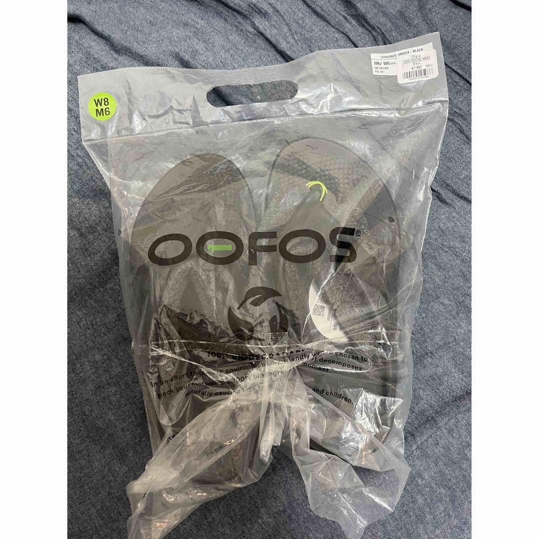 OOFOS - 25 新品 OOFOS ウーフォス ooriginal 黒 ブラックの通販 by ...