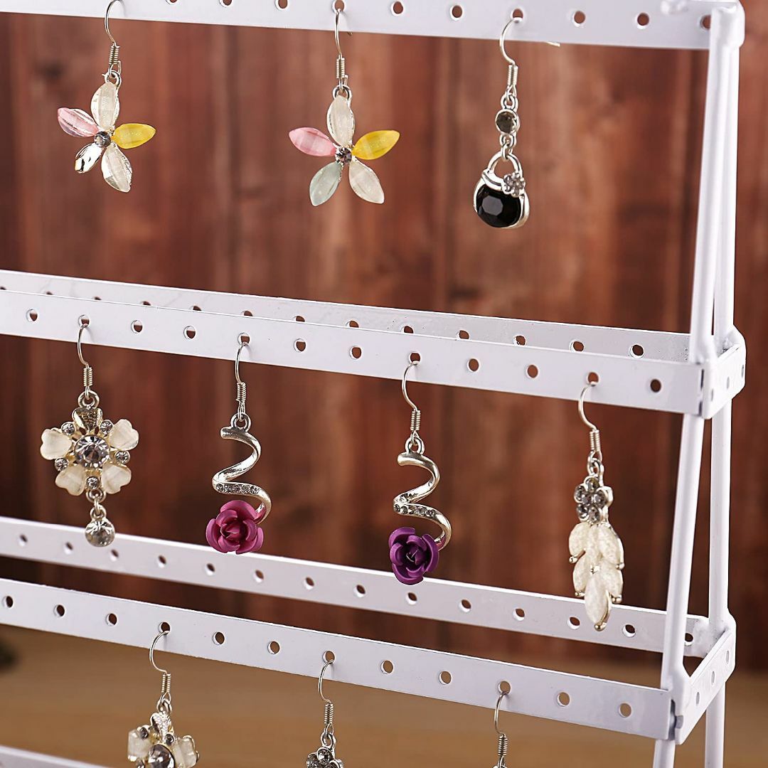 SPIEA イヤリング ピアス スタンド メタル 112穴 ジュエリーホルダー