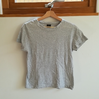 ホームスパン(homspun)の【homspun】杢グレー半袖Tシャツ　サイズM(Tシャツ(半袖/袖なし))