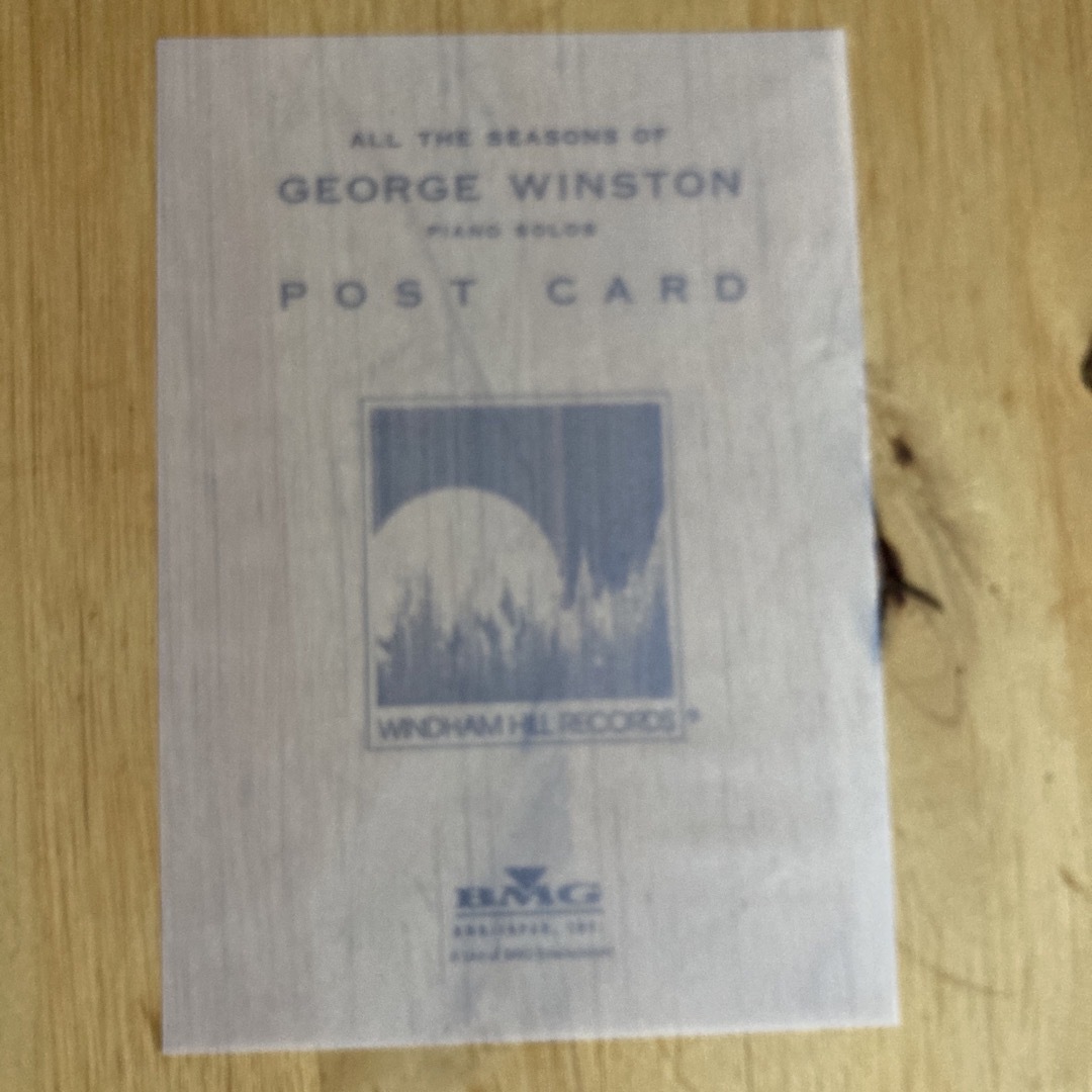 George Winston piano solo ハガキ4枚 エンタメ/ホビーのタレントグッズ(ミュージシャン)の商品写真