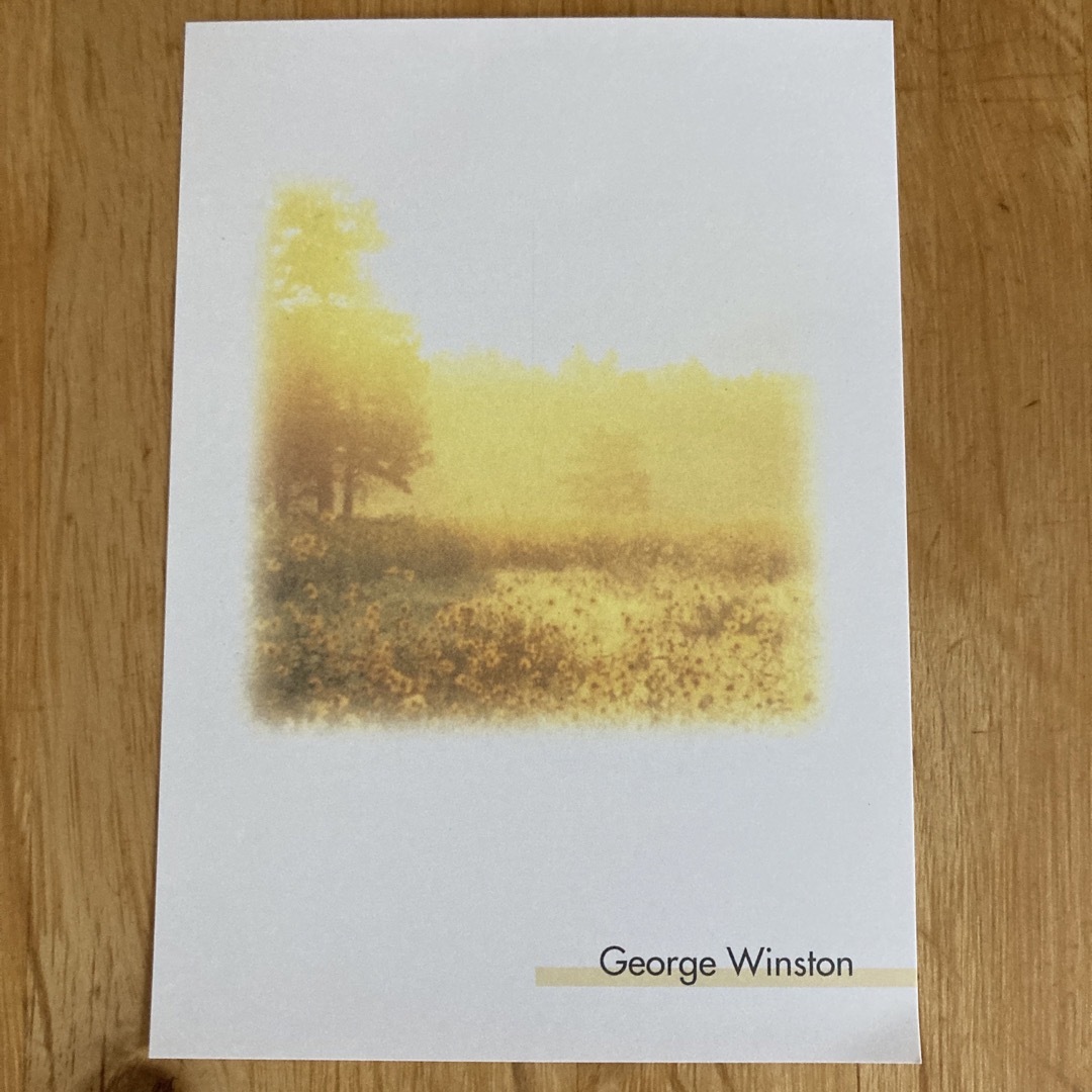 George Winston piano solo ハガキ4枚 エンタメ/ホビーのタレントグッズ(ミュージシャン)の商品写真