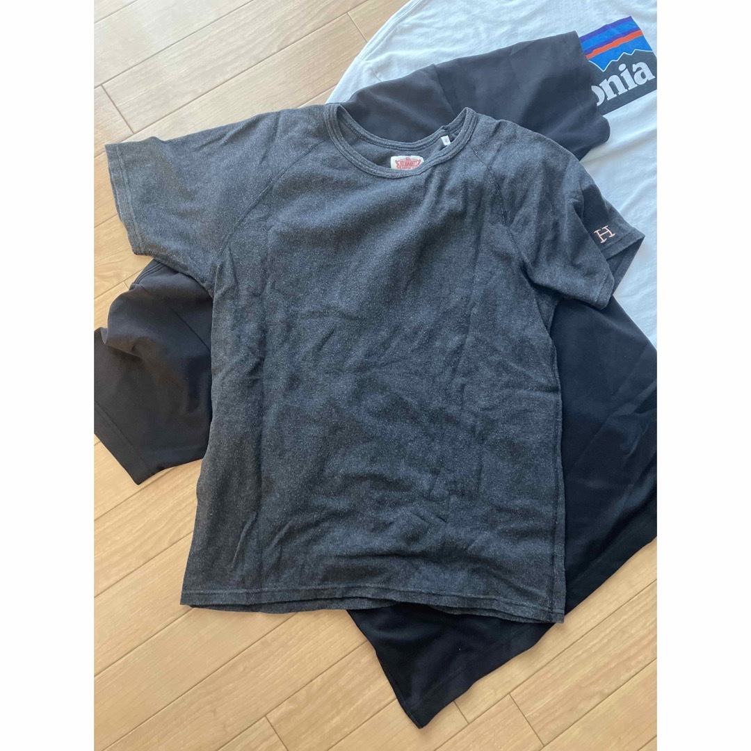 patagonia(パタゴニア)の3点セット　パタゴニア　ノースフェイス　ハリラン　半袖Tシャツ　Ｌサイズ相当 メンズのトップス(Tシャツ/カットソー(半袖/袖なし))の商品写真