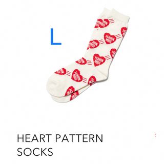 ヒューマンメイド(HUMAN MADE)のHuman Made HEART PATTERN SOCKS Red ソックス(ソックス)