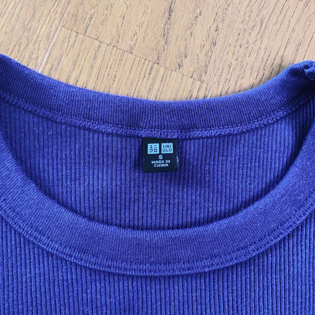 UNIQLO(ユニクロ)のリブクルーネックT レディースのトップス(Tシャツ(半袖/袖なし))の商品写真