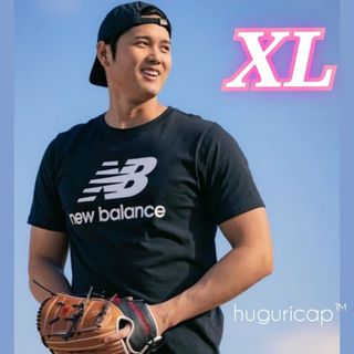 New Balance 大谷翔平選手着用 スタックドロゴ Tシャツ ブラック L