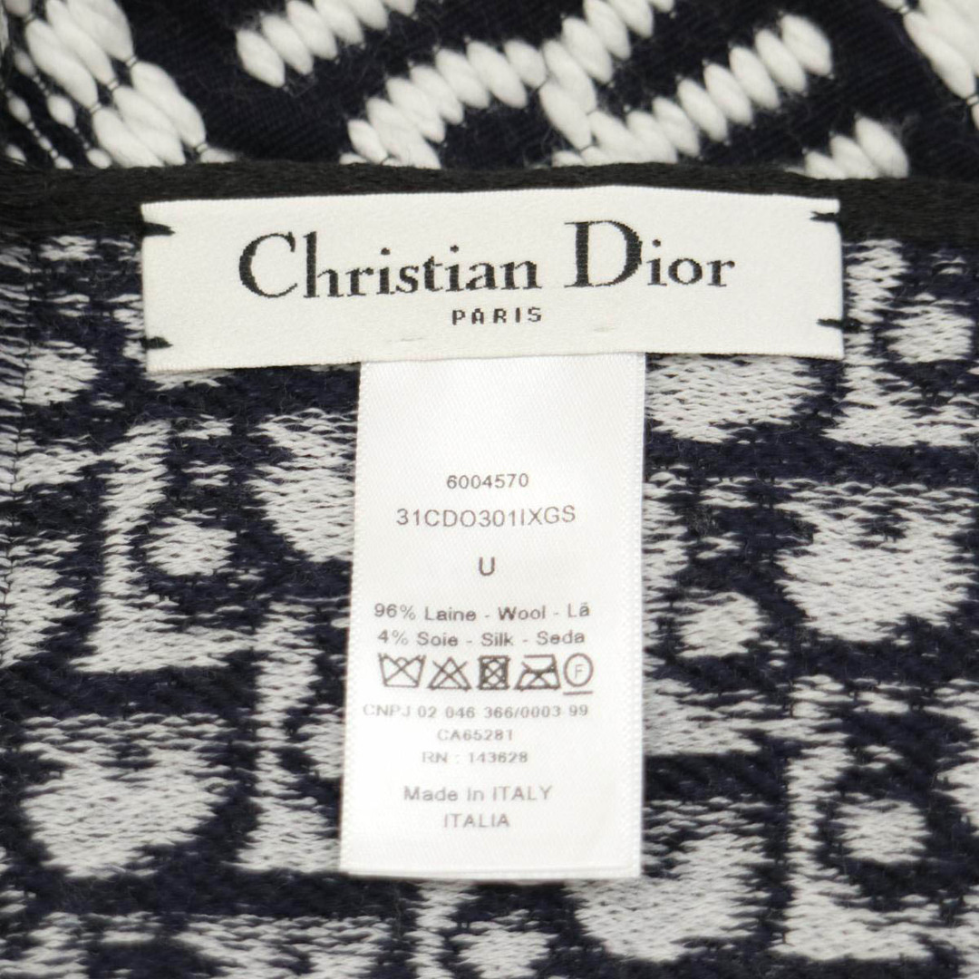 ディオール オブリーク リバーシブル マフラー 31CDO301IXGS ユニセックス ネイビー(濃紺) Dior  【アパレル・小物】 4