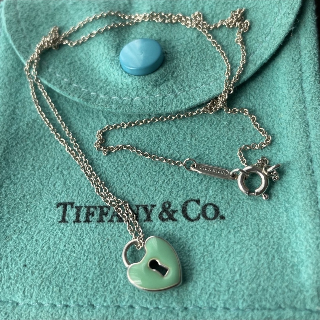 Tiffany & Co. - ティファニーエメラルドハートロック ネックレス