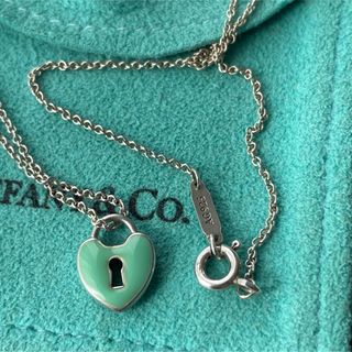 ティファニー(Tiffany & Co.)のティファニーエメラルドハートロック　ネックレス　シルバー(ネックレス)