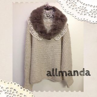 アラマンダ(allamanda)のニットとラビットファーセット♡(ニット/セーター)