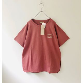 サマンサモスモス(SM2)の新品 Samansa Mos2 オーガニックコットン ロゴ刺繍Tシャツ(Tシャツ(半袖/袖なし))