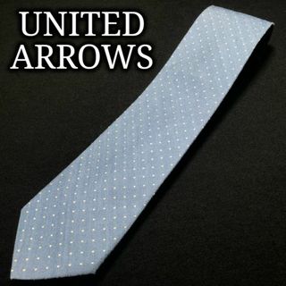 ユナイテッドアローズ(UNITED ARROWS)のユナイテッドアローズ ドット ブルー ネクタイ A107-E05(ネクタイ)