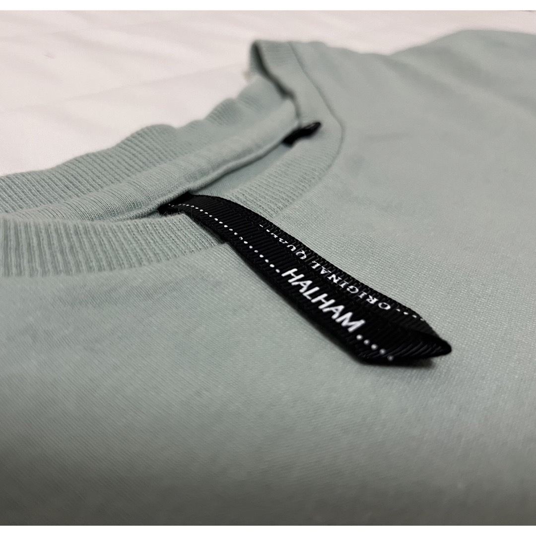 プルペンポン様専用！HALHAM バックプリントTシャツ　XL モスグリーン メンズのトップス(Tシャツ/カットソー(半袖/袖なし))の商品写真