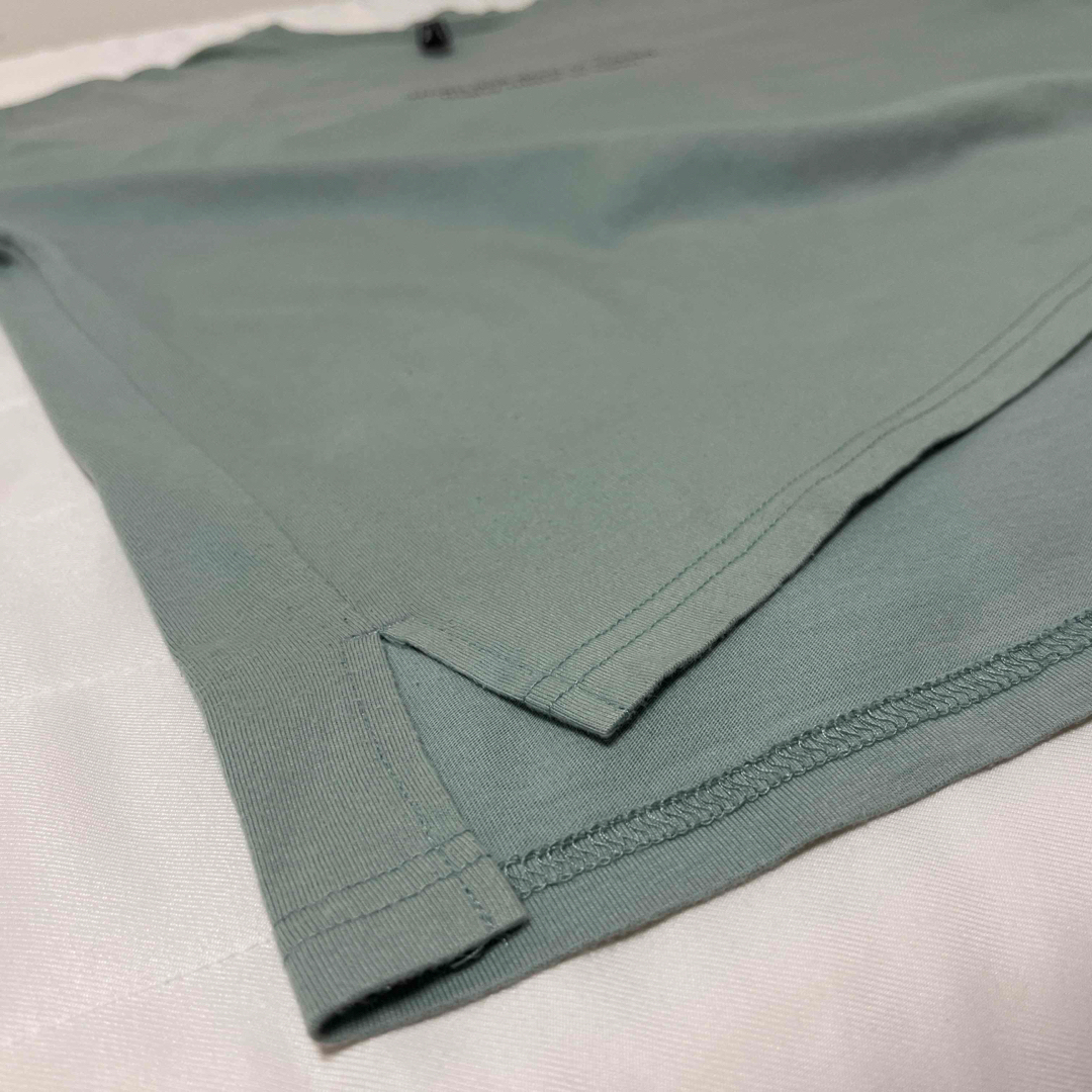 プルペンポン様専用！HALHAM バックプリントTシャツ　XL モスグリーン メンズのトップス(Tシャツ/カットソー(半袖/袖なし))の商品写真