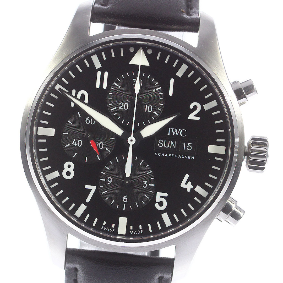 IWC IWC SCHAFFHAUSEN IW377710 パイロットウォッチ クロノグラフ デイデイト 自動巻き メンズ _759910