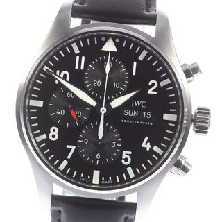 インターナショナルウォッチカンパニー(IWC)のIWC IWC SCHAFFHAUSEN IW377710 パイロットウォッチ クロノグラフ デイデイト 自動巻き メンズ _759910(腕時計(アナログ))