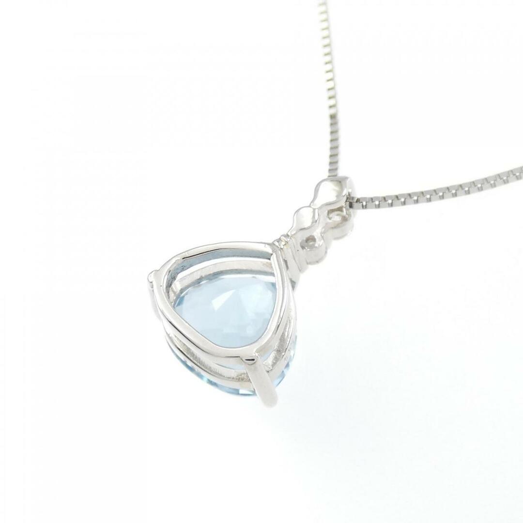 【リメイク】PT アクアマリン ネックレス 1.50CT 3