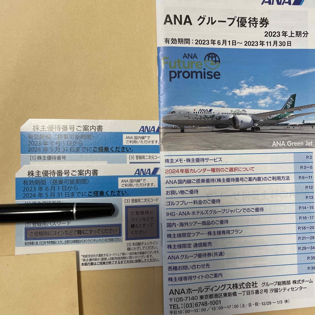 ANA(全日本空輸) - 週末値下ANA株主優待券 2枚【有効期間2024年5月31日