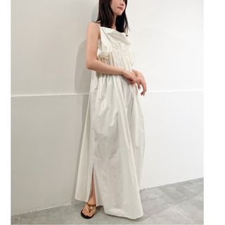 プラージュ(Plage)のEnrica エンリカ　COTTON SILK TYPEWRITE DRESS(ロングワンピース/マキシワンピース)