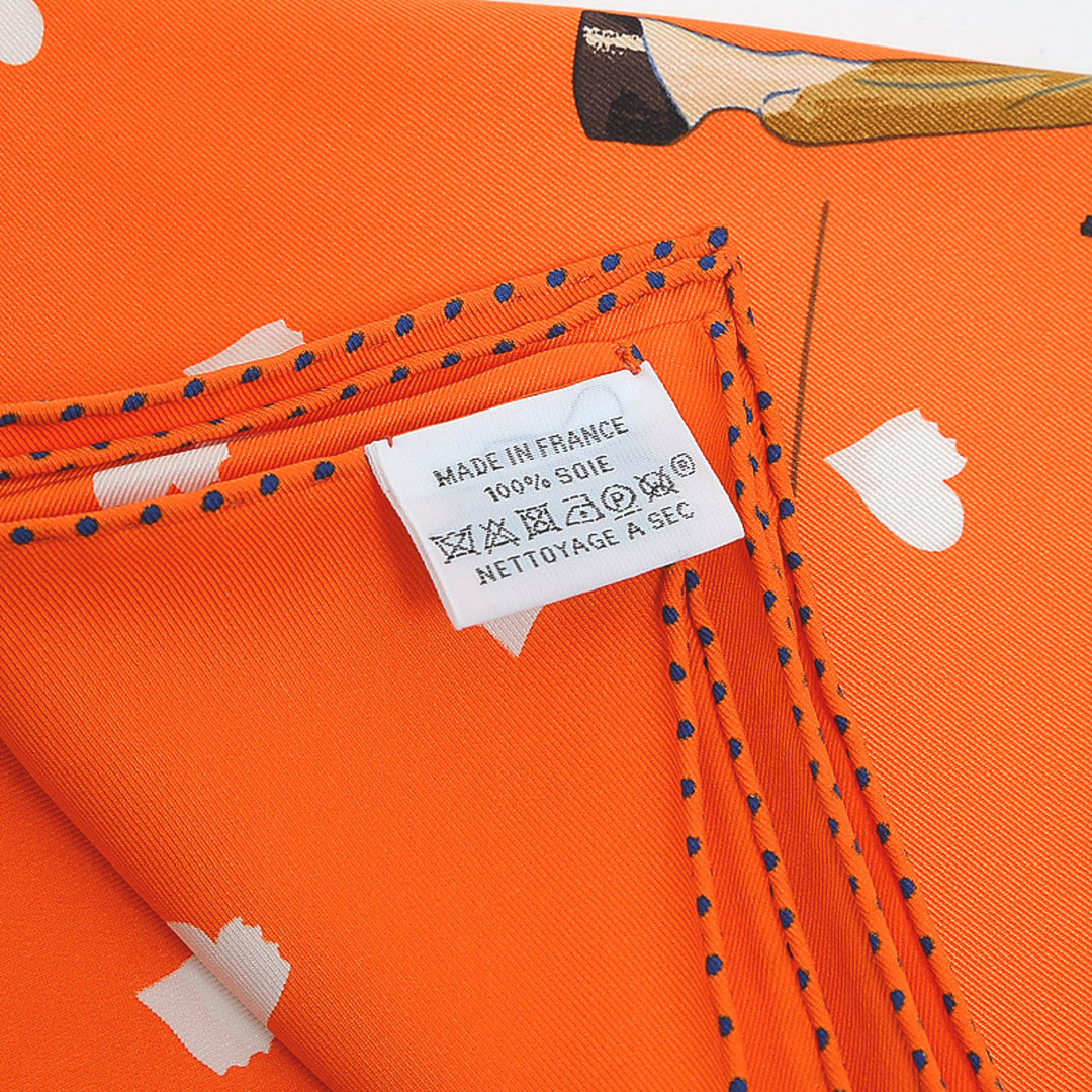 HERMES カレ70 ティータイム シルクスカーフ ストール バンダナ-