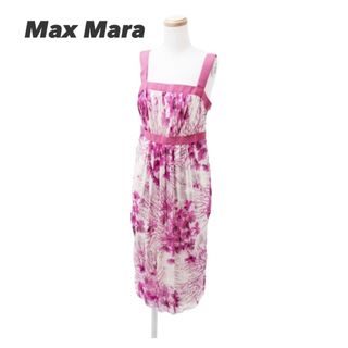 マックスマーラ(Max Mara)の【美品】MaxMara STUDIO/マックスマーラストゥディオ 花柄ワンピース(ひざ丈ワンピース)