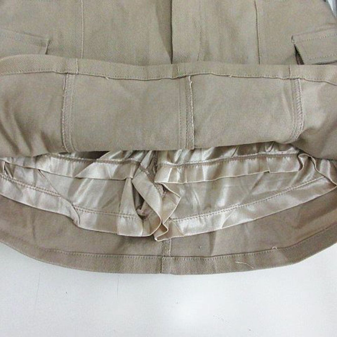 GRL(グレイル)のグレイル スカート ミニ丈 タイト ミリタリー インナーパンツ付き S ベージュ レディースのスカート(ミニスカート)の商品写真